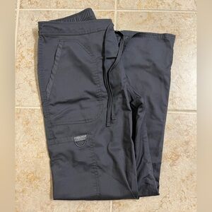 Women's Cherokee pewter gray cargo scrub pants